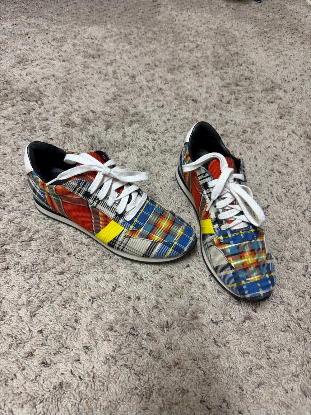 Burberry plaid sneakers